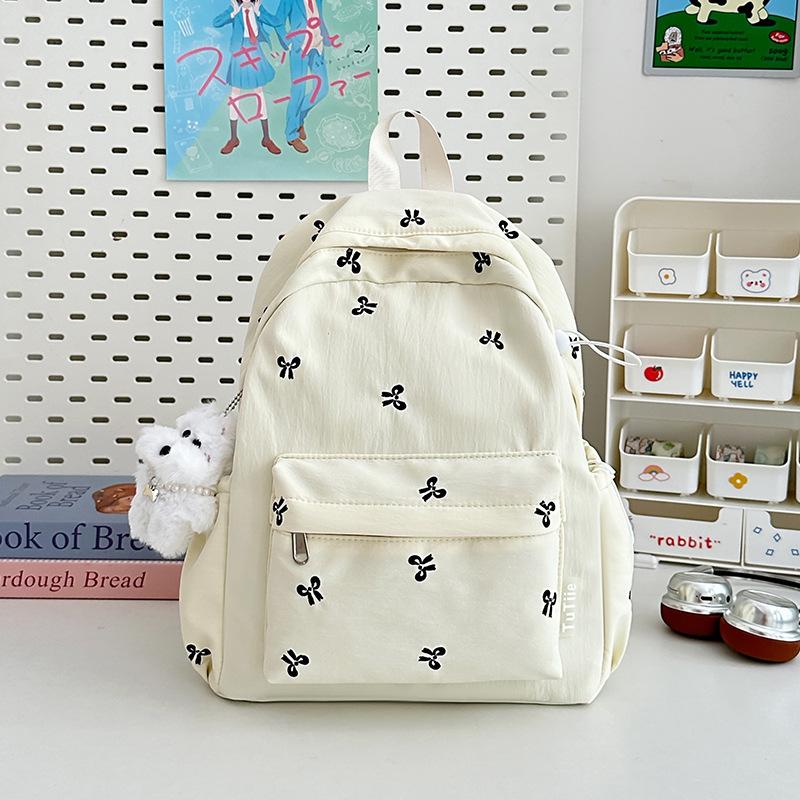 School bag new high value fresh sweet candy color backpack junior high school students lightweight travel backpack