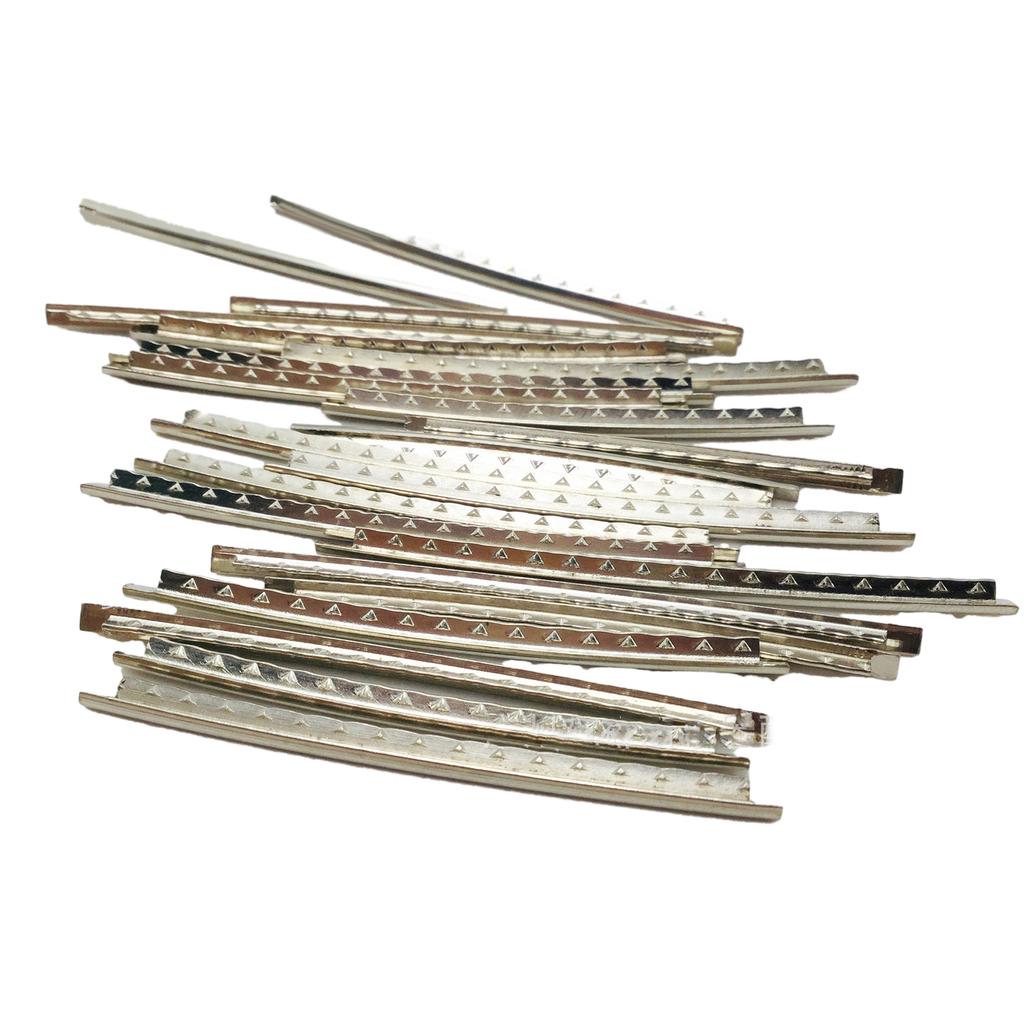 Pack of 24Pcs Silver Electric Guitar Fret Wire Guitar Fretboard 24 Fret 2.4/2.7/2.9mm for Guitar Fingerboard Replacement
