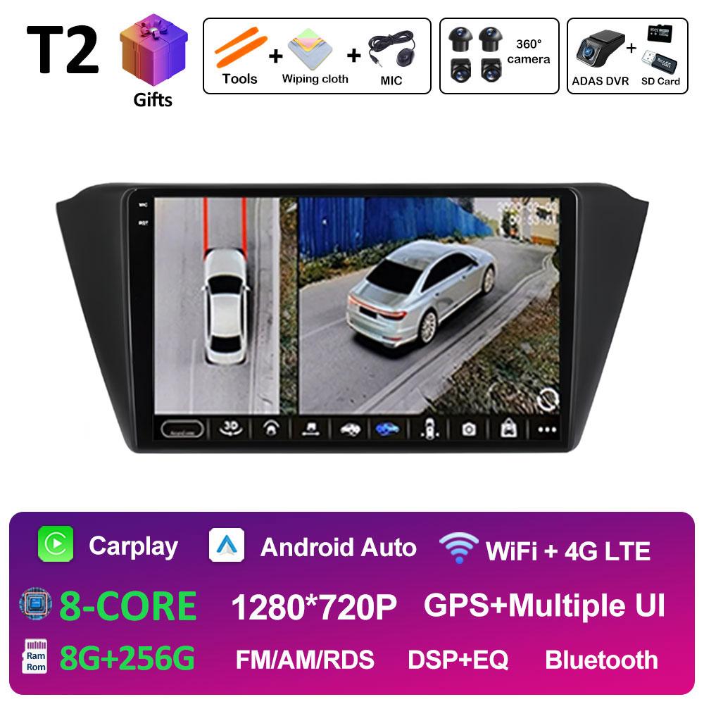 For Skoda Fabia 3 III 2015 - 2019 Android Intelligent System DSP Stereo QLED IPS Screen GPS Navigation Cooling fan WIFI No 2 din