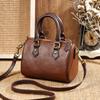 Leather Women's Bag First Layer Cowhide Bag Retro Texture High Sense Commuting Simple Shoulder Portable Messenger Bag