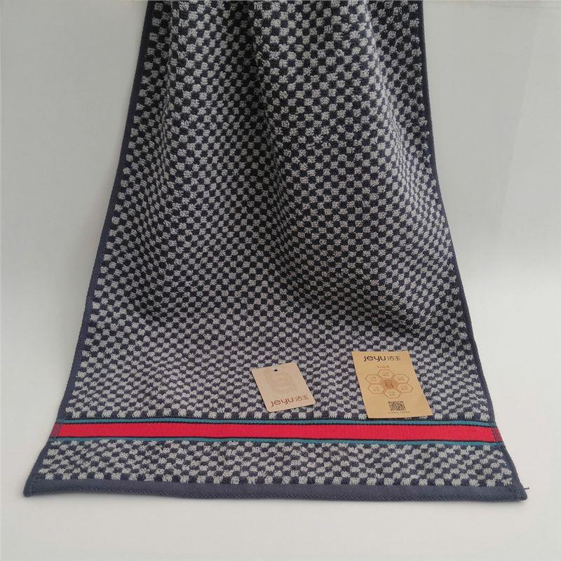 

Мужское полотенце из темного хлопка, впитывающее воду, для взрослых, для мытья лица, для купания, без проливов, полотенце для лица 74*34cm