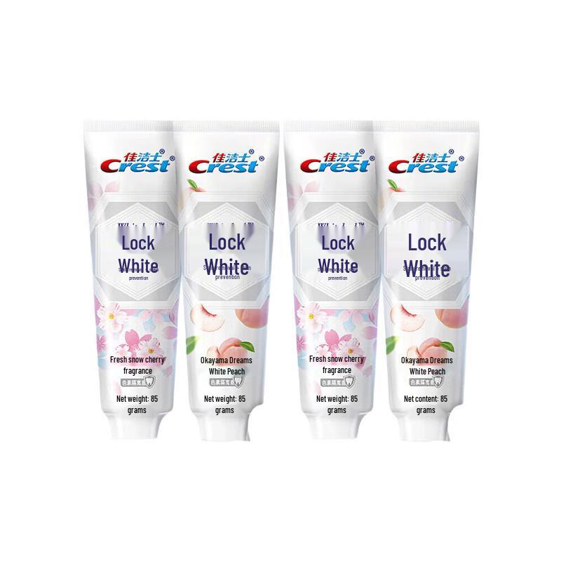 Crest Dual-Color Whitening Toothpaste (Snow Cherry & White Peach) with Vinda Tissues