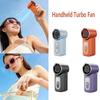 High Speed Handheld Turbo Fan LED Display Small Electric Fan Portable Mini Fan  Summer Cooling