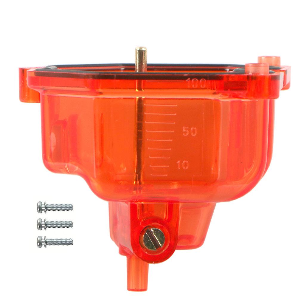 Motorcycle Carburetor Clear Bottom Transparent Float Bowl Oil Cup Fit For TMX125 150 200 PZ27 CG125 Carb Fload Chamber 26mm~32mm