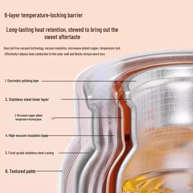 High-Capacity Thermos Flask with Tea Infuser – Long-Lasting Thermal Insulation, Food-Grade, Ideal for Home Use