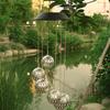 Solar Wind Chime Garden Metal Orb Wind Chime with Color-Changing Solar Lights