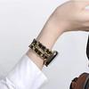 Women Gold Wristband for Apple Watch Band 11 10 46mm 9 8 Ultra 3 49mm SE 6 41 45mm 38/42mm 44 40mm Strap Metal Leather Bracelet
