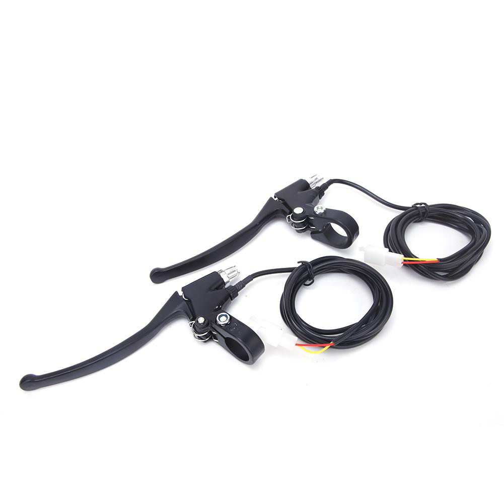 1 Pair Universal Aluminium Alloy Electric Bicycle Ebike Handle Brake Lever Right Left Accessory