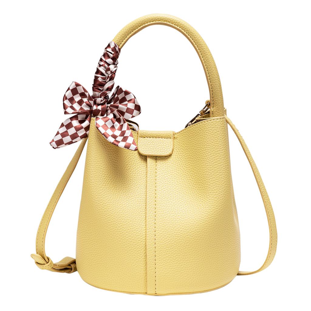 Bag women's 2026 summer new bucket bag niche design single shoulder oblique span women's bag large-capacity commuter tote bag