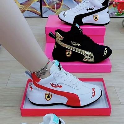 2025 Herbst neue weiche Leder Papa Schuhe Männer und Frauen Paar Leder Sportschuhe in trendigen Vollleder vielseitige weiße Schuhe