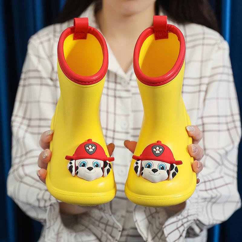 Paw Patrol Children's Rain Boots Boys Baby Non-Slip Rain Boots Girls Students Rainy Day Waterproof Water Shoes Toddler Rubber Shoes