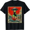 Kat Ramen UFO Japanse Anime Grafische T-shirts Mannen Vrouwen Tieners T-shirt