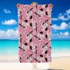 Quick Dry Beach Towel Courage The Cowardly Dog Pattern, Lightweight Absorbent Towel for Pool Beach Vacation Use