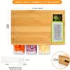 Kitchen Multi Functional Classification Bamboo with Drawer Style Cutting Board and Cutting Board Set Kitchen Tools Can Store