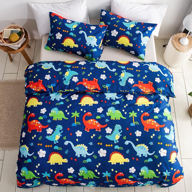 Dinosauří povlečení na přikrývku Sada povlečení Twin Queen King Size 240x220 Severský přehoz na postel 150 Euro Ložní prádlo 2 Ložnice Přehoz na postel 200x200