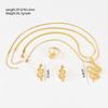 Stainless Steel Snake Jewelry Set: Retro-Style Necklace, Earrings, and Ring.