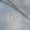 Elegant Metal Pearl Earrings: Niche Design for Autumn/Winter, Lightweight & Chic Cold Style for Women