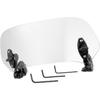28.5cm Motorcycle Windshield Motorcycle Wind Deflector Clear Lens Adjustable Clip Windshield Extension Universal Fit for Most Motorcycle Scooter