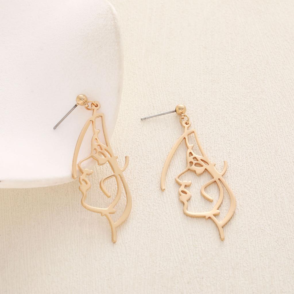 Spersonalizowane Kolczyki Sztyfty, Proste Puste Kolczyki Sztyfty Face Palm