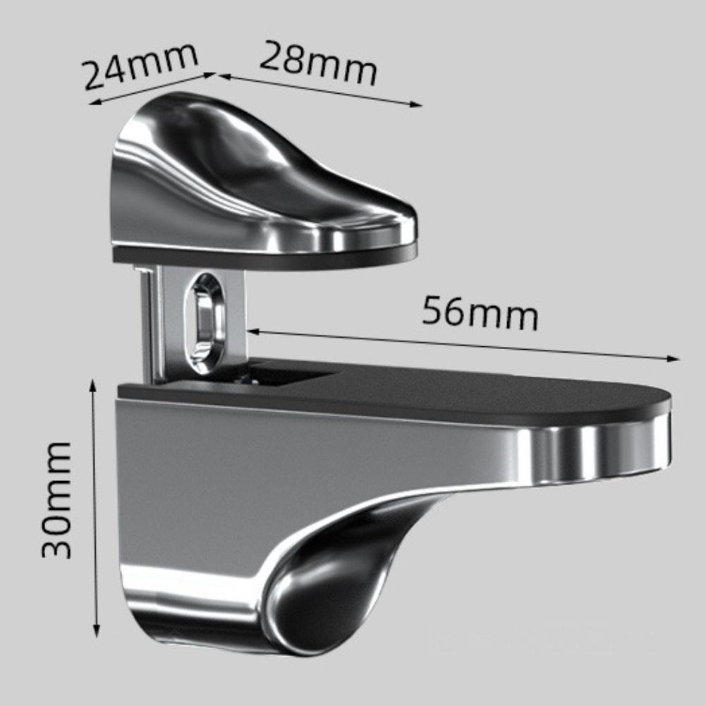 Polished Chrome Adjustable Glass Shelf Bracket Zinc Alloy 1PCS Wall Mount Support for Glass Shelves Thickness Range 3mm 22mm China Mainland