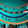 Ghost Ghost Paper Banner Pumpkin Pumpkin Skull Pendant Halloween Paper Latte Art  Scene Layout