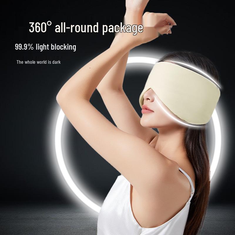 2-in-1 Fashionable Eye Mask with Noise Cancelling Ear Covers for Adult Naps // Includes Earplugs