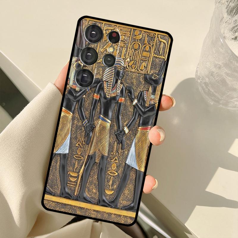 Egypt God Horus And Anubis Case For Samsung Galaxy S25 Ultra S21 S22 S23 S24 Ultra S9 S10 Plus S20 FE S25 FE Back Cover