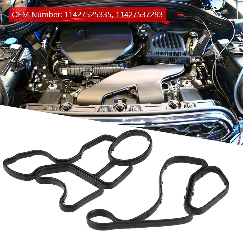 Engine Oil Filter Housing Seal Gasket Cooler Seals for 11427525335 11427537293
