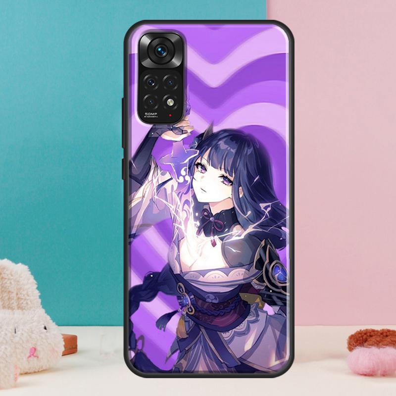 Baal Genshin Impact Game Case For Xiaomi Redmi Note 14 13 Pro 12 11 9 10 9S 10S 11S 12S Redmi 14C 13C 10C 12C Cover