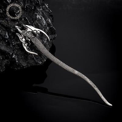 Creative Vikings Dragon Hair Stick for Women Vintage Norse Mythology Dragon Hairpin Medieval Hairstyle Witch Headdress Jewelry