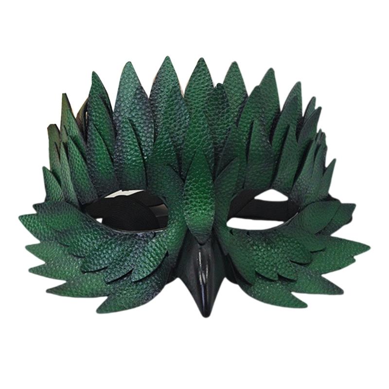 Masquerades Mask Owl Mask Bird Mask Beak Feather Half Face Mask Halloween Cosplay Costume Costume Mask for Mardi Gras