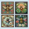 5D DIY Partial Special Shaped Drill Diamond Painting Kit Bee for Home Decoration