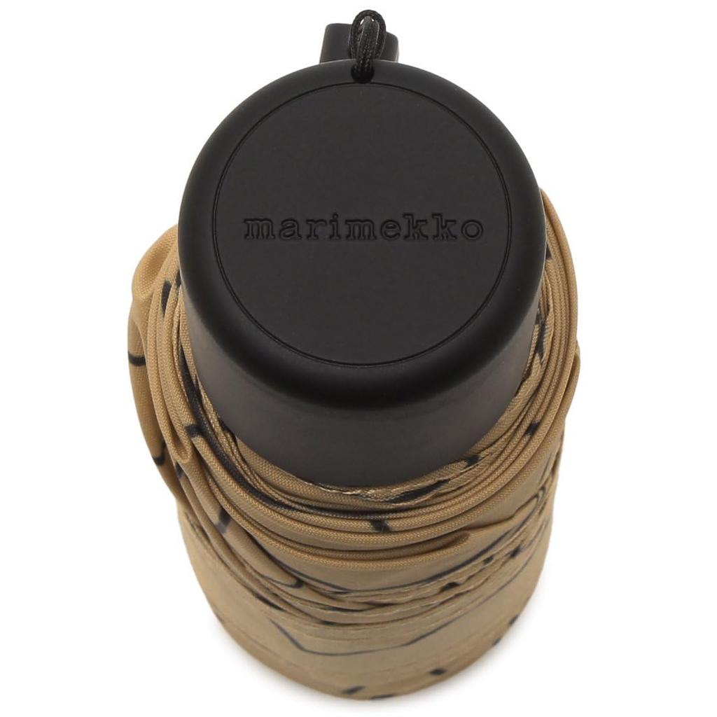 Marimekko Unikko Mini Manual Folding Floral 93949 890 Umbrella, Print, Brown, Women's, [Used]