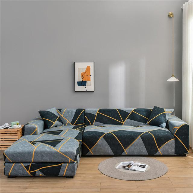 Elastic Slipcover Sofa Cover For Living Room All -Inclusive Slip -Resistant Sectional Corner Couch Cover Sofa Towel 1 2 3 4 -Seater for Home