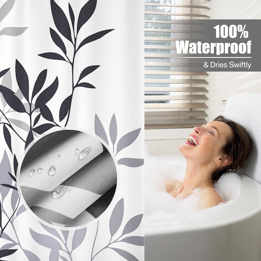 Bohemian Shower Curtain Watercolour Plant Colorful Flower Modern Simple Home Bathroom Decor Fabric Bath Curtains With Hooks