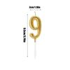 10 Pieces Number Birthday Candles Numbers 0-9 Glitter Cake Decoration Birthday Party Supplies Numeral Holiday Cake Candles