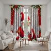 2 st HD Jul bär röd gammal man gardiner Röd slips digitaltryckta gardiner Heminredningsstil Dekorera vardagsrum be