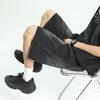 Wassup Sohot Men's Washed Pleated Denim Shorts