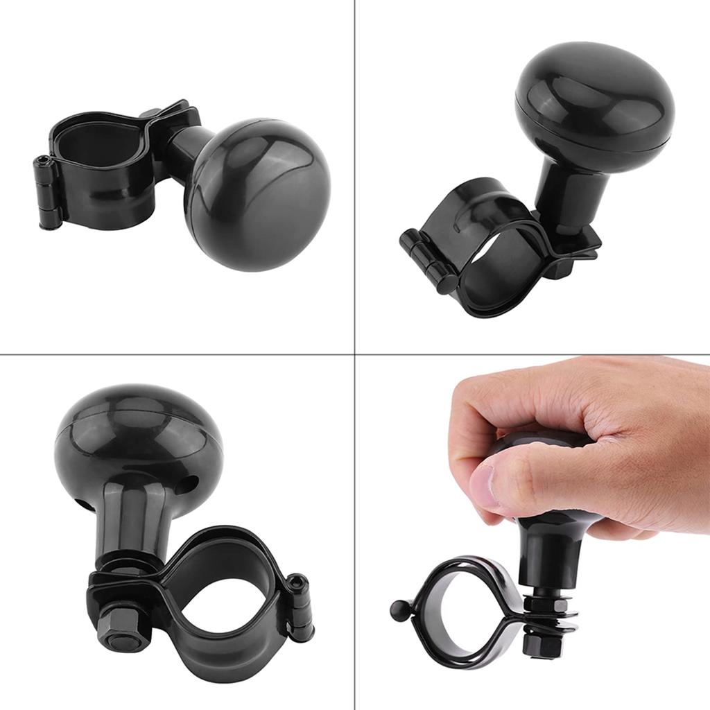 Steering Wheel Knobs Car High Load Capacity Steering Wheel Knob Spinner Handle Ball Black
