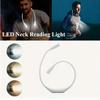 Rechargeable LED Neck Reading Light Flexible Hands Free Night Running Lights 3 Colors Adjustable Brightness Car Repair Lights