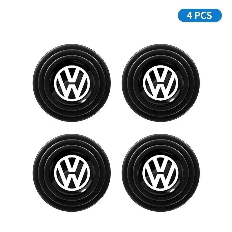 For VW 1/2/4pcs Car Door Absorber Shockproof Anti Noise Pad Buffer Gasket For VW GTI Polo Golf Passat Tiguan Arteon Touareg Taigo Caddy