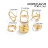 Irregular Glossy Metal Open Rings For Women Vintage Punk Gold Silver Color Personality Finger Ring Female Jewelry