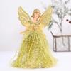 Glitter Christmas Angel Pendant with Shining Wings Hanging Angel Doll  Wedding