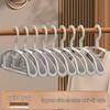 High-End Non-Slip Half-Round Plastic Clothes Hanger - Anti-Shoulder Marks