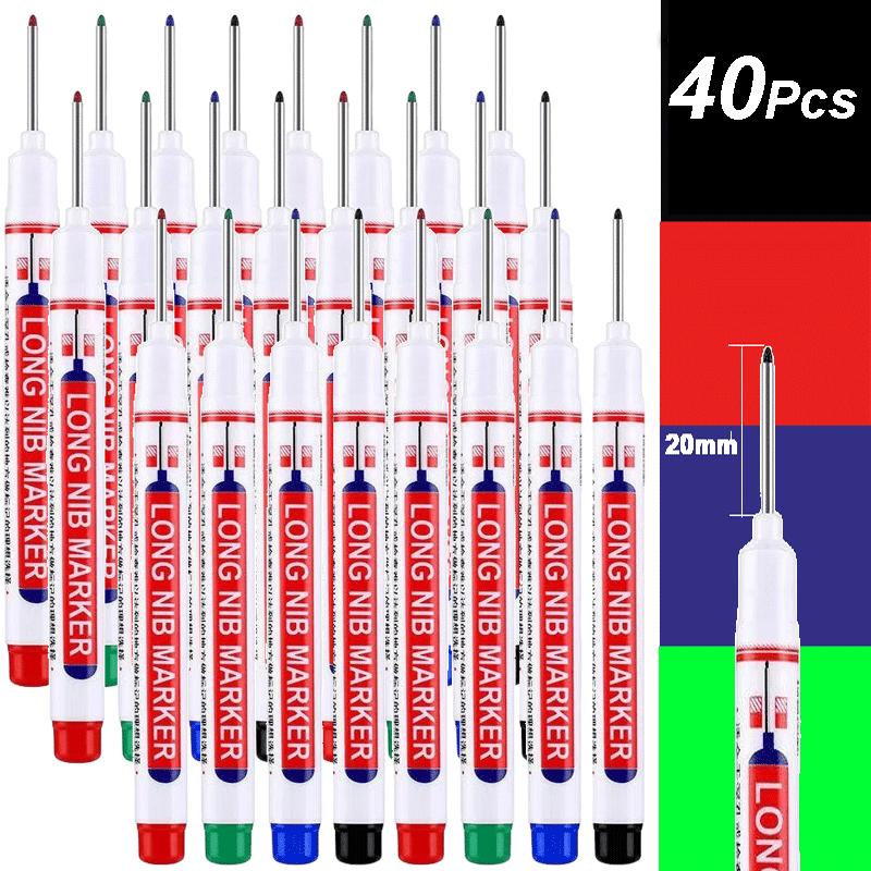4-100 Stück 20mm Tiefloch Lange Spitze Kopf Marker Für Metall Perforierstift Wasserdicht Badezimmer Holzbearbeitung Dekoration Mehrzweck