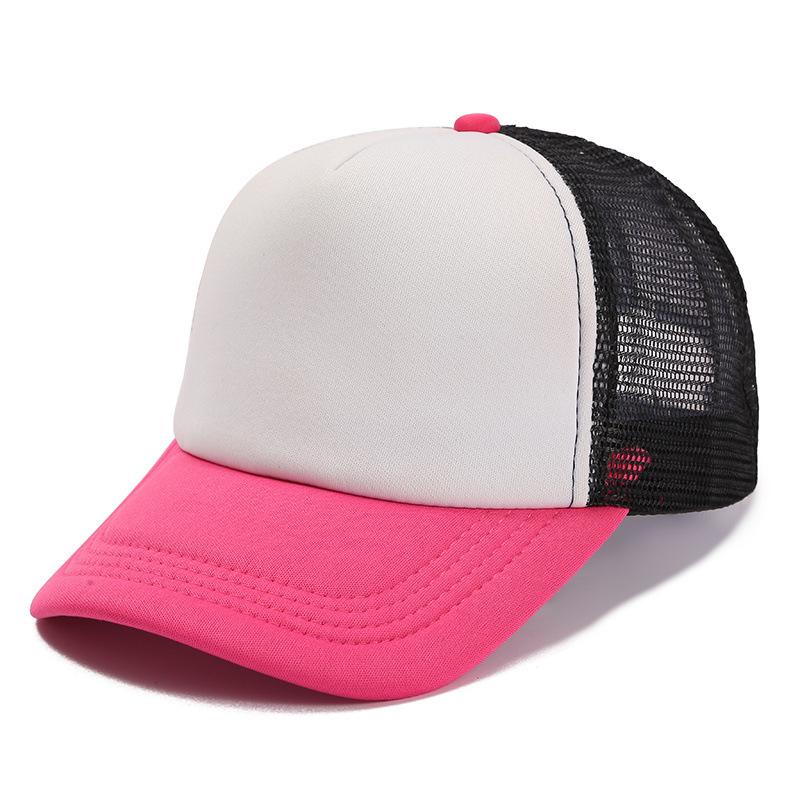Hat Men's Spring Summer Korean Edition Trendy Men's Light Board Mesh Hat Fashion Baseball Hat Versatile Cap Truck Hat Solid Color Women