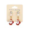 Charm Classic Pearl Stud Earrings Jewelry Ladies Beautiful Christmas Gifts Santa Claus Earrings
