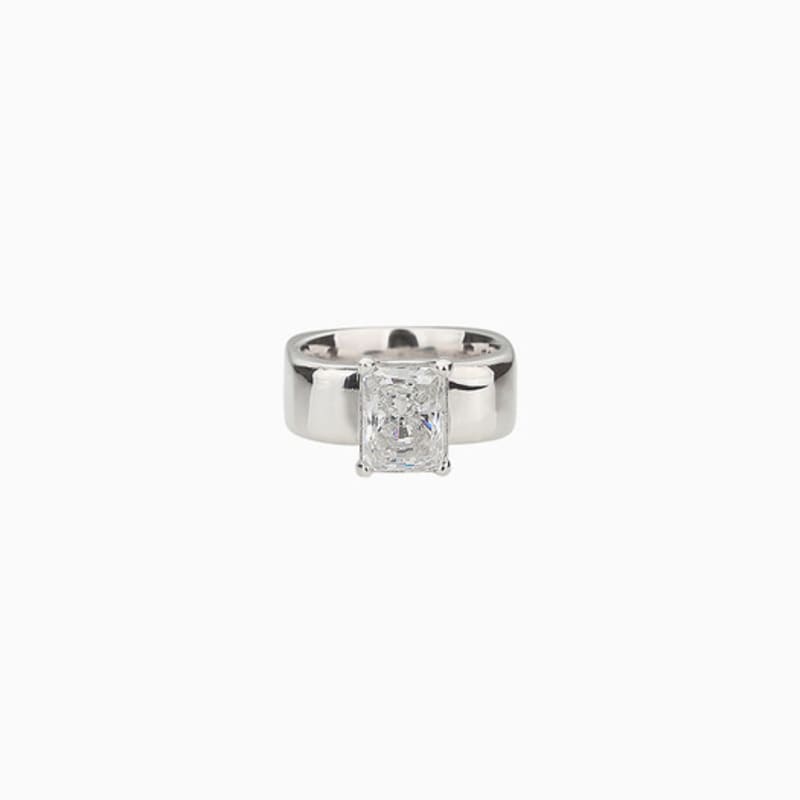 LOVEMADDER MOMO Ring (Sheer) Momo Square Bold Ring (Silver 925)
