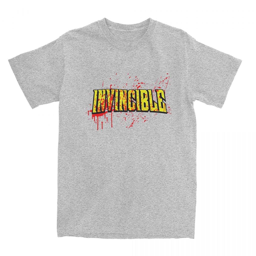 Nepřemožitelné Logo Krevní Stříkanec Merch Trička Pánská Dámská Dospělá Anime 100% Bavlna Tričko Kulatý Límec Krátký Rukáv Celoroční Topy