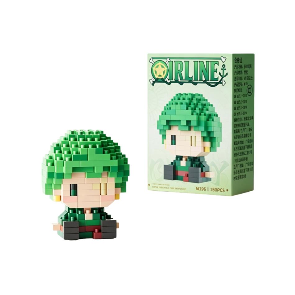 Anime Building Block Chopper Buggy Assembly Micro Building Block Zoro Robin Character Model Mini Bricks Figure Toys For Gift